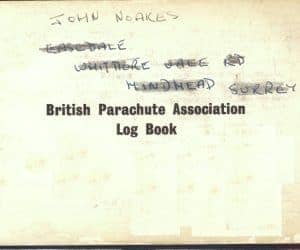 jnlog2John's log book showing 27 jumps over 5 years